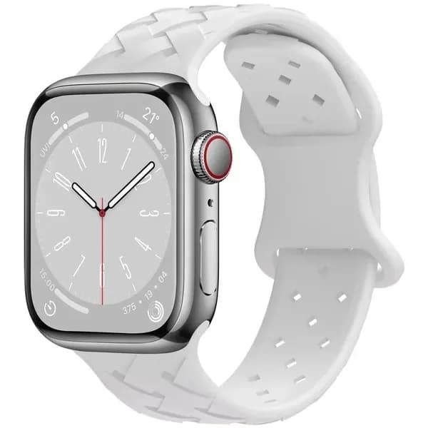 Силиконовый ремешок для Apple Watch Band Ultra 49мм 44мм 40мм 45мм 41мм 38мм 42мм, спортивный плетеный браслет-петля для iWatch Series 9 8 7 6 3