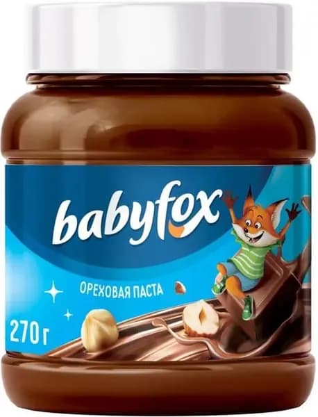 BabyFox , паста шоколадно-ореховая, 270 г 2шт