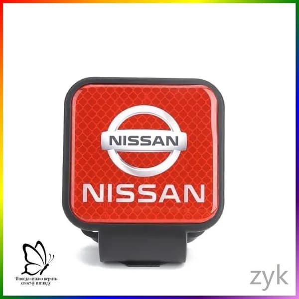 Эксклюзивный держатель с резиновой заглушкой 50х50 мм для фаркопа NISSAN