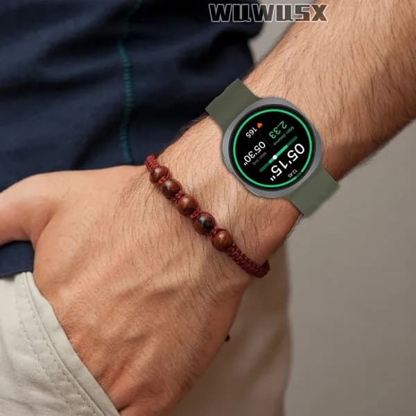Силиконовый ремешок для Samsung Galaxy Watch 8/9 (40 мм), официальный, зелёный
