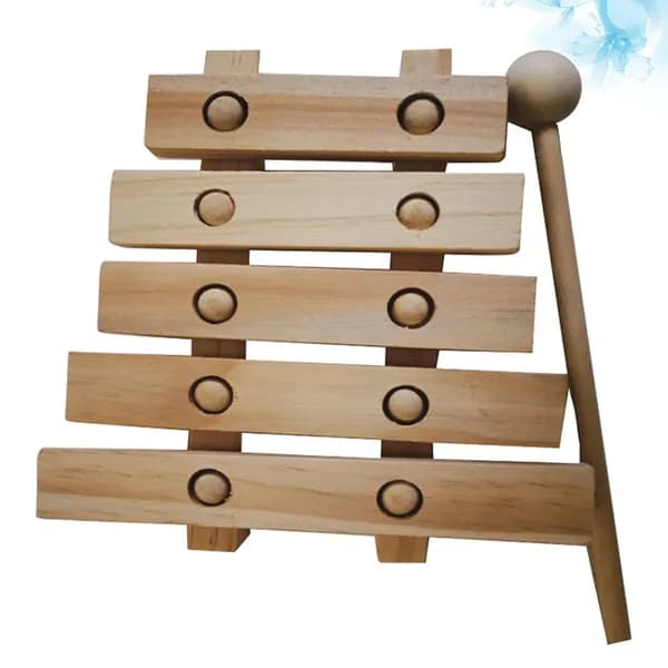 Ксилофон из бамбука для детей деревянный декоративный набор для росписи