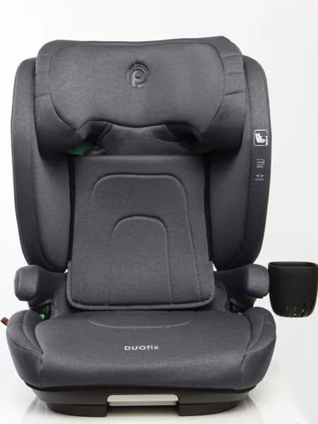 Автокресло детское 15-36 кг с положение для отдыха Peppy DUOfix I-Size Серое grey