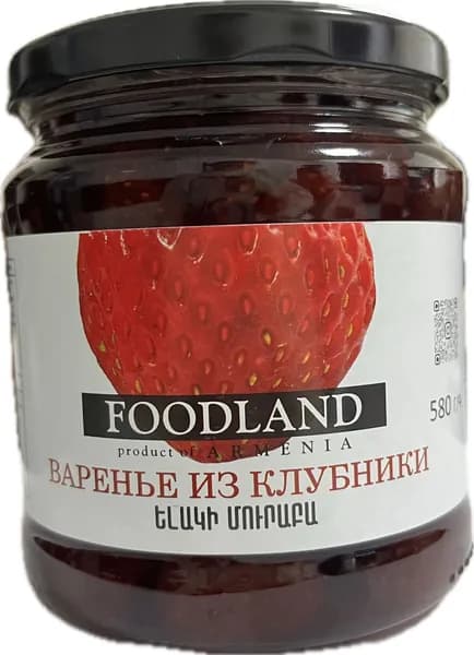 Варенье из клубники FOODLAND 580 гр