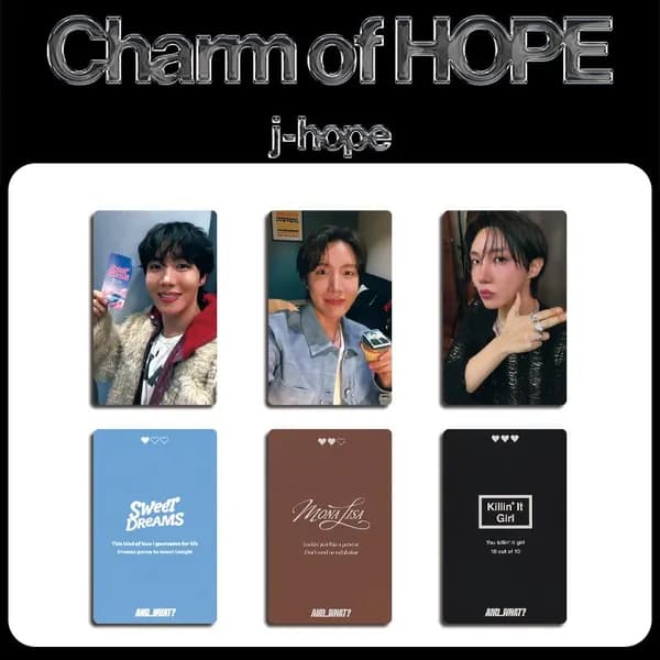 Карточки J-HOPEBTS БТС Коллекционная карточка 3/4шт 5.4*8.6cm