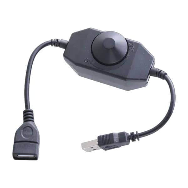 Регулируемые переключатели USB С разъемами контроллера для светодиодных лент и вентилятора освещения
