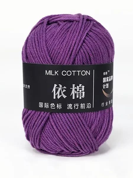 1 штука 50 г 4 прядей хлопчатобумажной пряжи молочного цвета