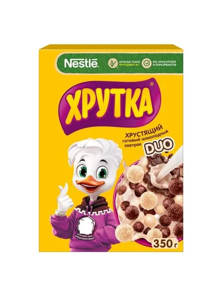 Готовый завтрак "Хрутка DUO" Шарики обогащенные кальцием 350 г