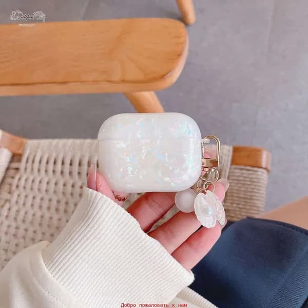 Защитный чехол для AirPods Pro2 Модель Pearl белый