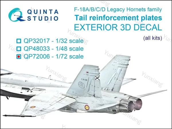Усиливающие килевые накладки F/A-18A/B/C/D (для всех моделей)