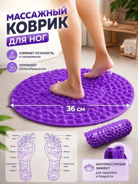 Бутик.Акупрессурный коврик для массажа ног