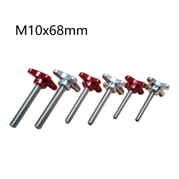 Hand screw,Винты с ручным завинчиванием в виде цветка сливы,M10x68mm,материал из алюминиевого сплава, аксессуары для телескопов