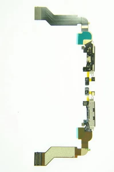 Шлейф для iPhone 4S+системный разъем черный