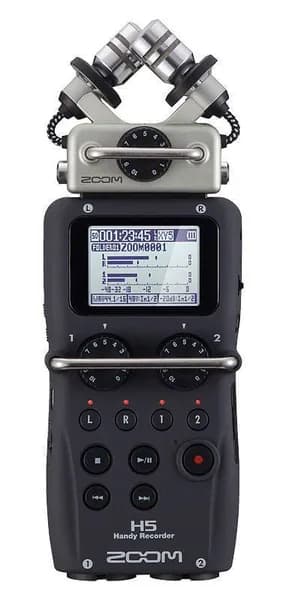 Zoom H5 Диктофон ручной рекордер-портастудия, запись WAV MP3, поддержка SD SDHC карт памяти