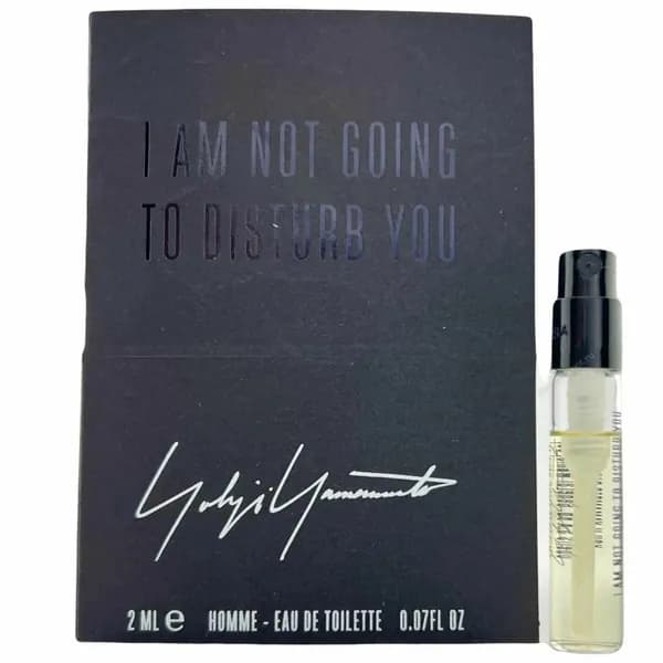 Yohji Yamamoto, I Am Not Going To Disturb You Homme 2 мл., Туалетная вода мужская (фирменный пробник)