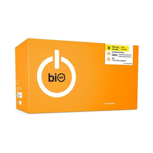 Картридж Bion BCR-054HY для Canon i-Sensys LBP-620/621/623/640/MF-640/641/642/643/644/645 Желтый, 2300 страниц