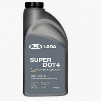 Жидкость тормозная DOT-4 (455 мл) "LADA" Super//арт.88888100000582//Обнинскоргсинтез (Sintec)