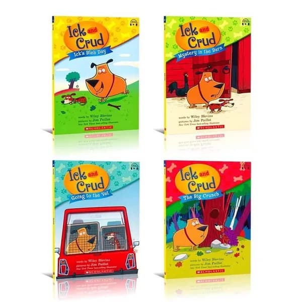 Ick and Crud Collection 4 Book Set/Ик и Крад Приключения двух собак Комплект из 4 книг
