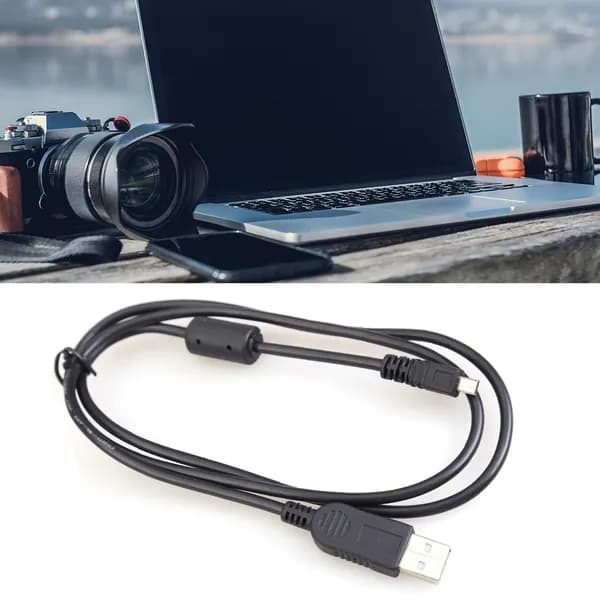Универсальный USB-кабель для фотоаппаратов Nikon, Olympus, Panasonic и других с 8-контактным разъёмом, длина 1 м