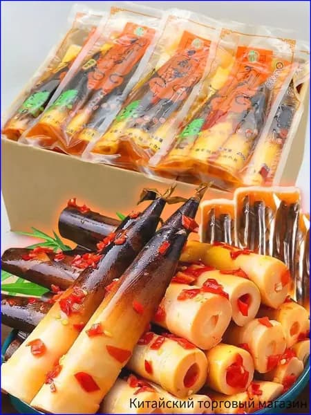 Маринованные побеги спаржи с чесноком, качественные