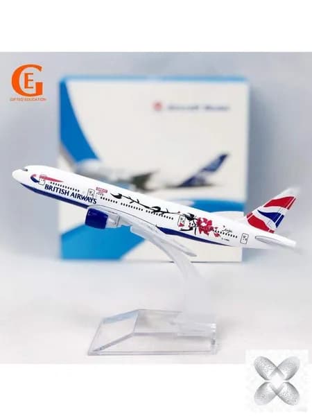 Металлическая Модель Самолета Боинг 777, Британские Авиалинии B777