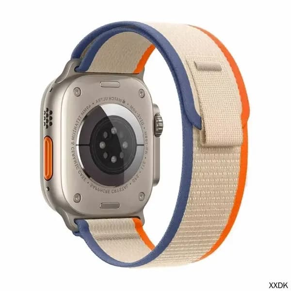 Ремешок для apple watch 44mm 45mm ultra 42 mm, браслет на часы apple watch. Сменный тканевый ремешок на липучке для умных часов, спортивный дышащий