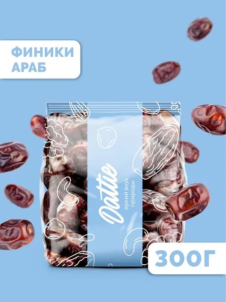 Финики натуральные Араб без сахара Dattie, 300 г