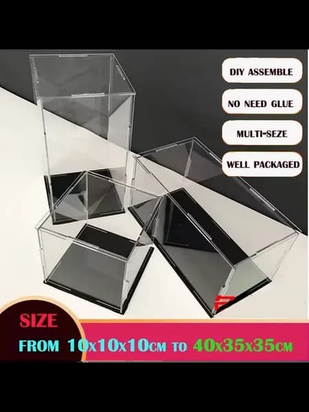 Акриловый шкаф для хранения фигурок heigh 20cm, black base 4