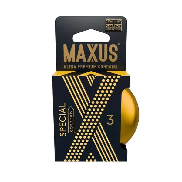 Презервативы текстурированные точечно-ребристые Special Maxus/Максус 3шт