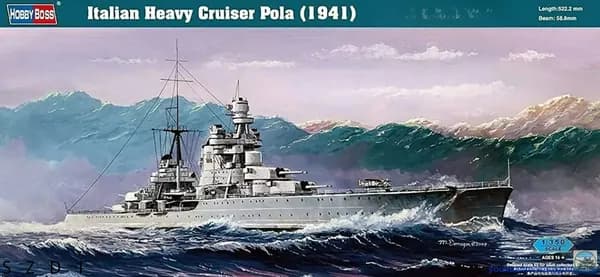 Hobbyboss 1/350 86502 Итальянский тяжелый крейсер Pola 1941 высшего качества сборная модель корабля