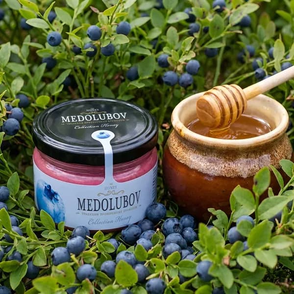 Медовое суфле с Голубикой "Medolubov" 250мл