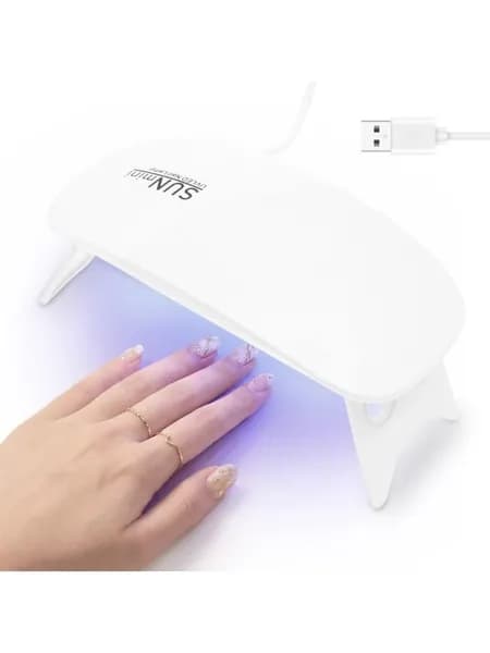 Портативная мини-лампа для ногтей, 6 Вт, белая, складная, USB, в виде мышки