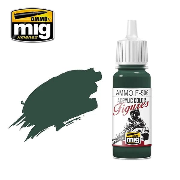 Краска акриловая FIGURES PAINTS Medium Russian Green FS-34092