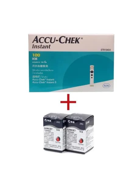 Тест-полоски Accu-Chek Инстант Акку-Чек Instant №100 + ланцеты Софткликс №100