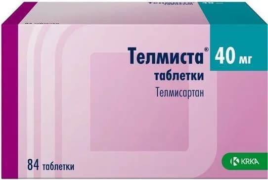 Телмиста, таблетки 40 мг, 84 шт.