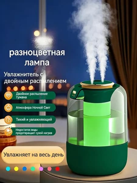 Увлажнитель воздуха 019bbfa7ed6877ee955139691abe10b3, прозрачный, зеленый