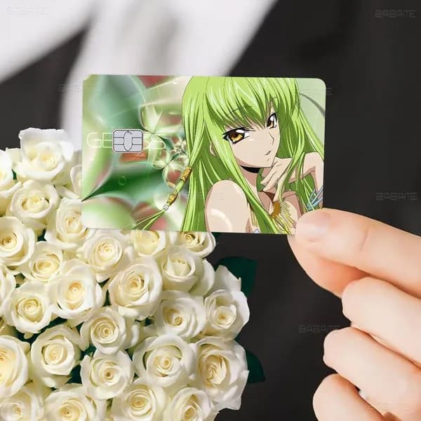 Code Geass Код Гиас Наклейка на банковскую карту, глянцевая защитная стойкая к стиранию