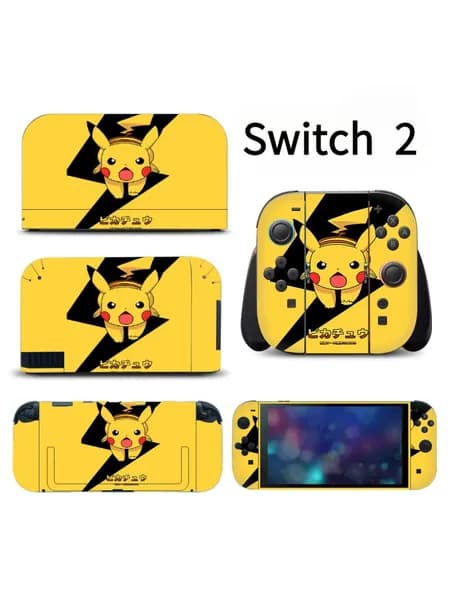 Защитная плёнка + наклейки для Nintendo Switch 2 защита от пыли-15