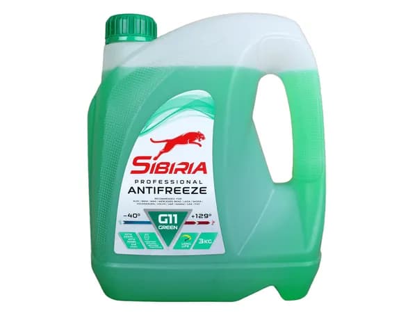 Антифриз SIBIRIA G11 зеленый 3кг