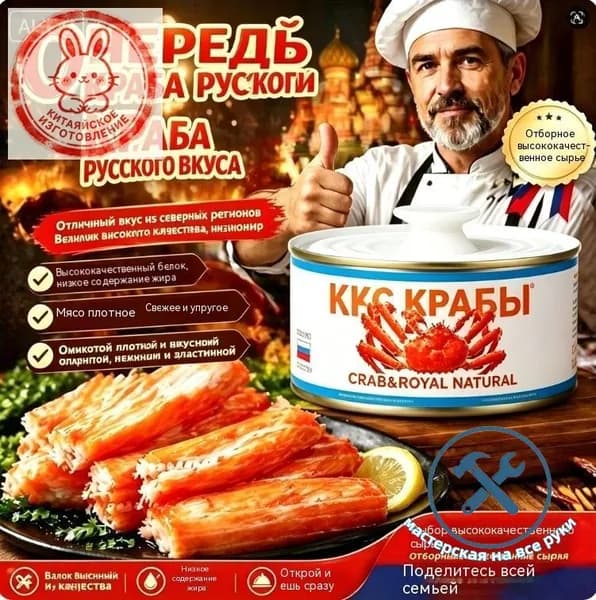 Крабовые палочки в банке, низкожировые и высокобелковые, для салатов, закусок и суши
