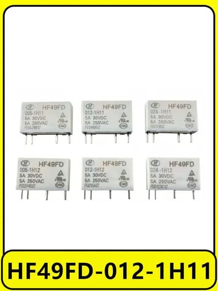 2 шт. реле HF49FD-012-1H11 4 ноги 5A