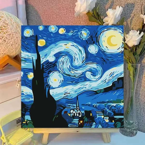 Картина по номерам, 20x20 CM, животные, пейзаж, подарок