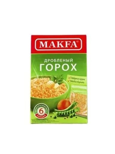 Крупа Горох МАКFА дробленый в пакетиках, 400г