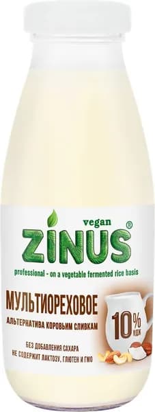 Напиток растительный ZINUS VEGAN Мультиореховое, с змж, 300мл3шт
