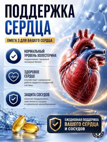 Рыбий жир Омега-3 Fish Oil 1000 мг, EPA 180 мг DHA 120 мг DPA 36 мг, 90 капсул