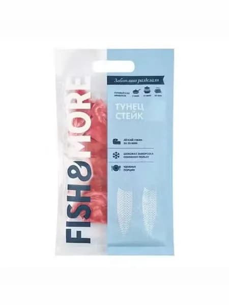 Тунец Fish & More замороженный с кожей стейк 500 г