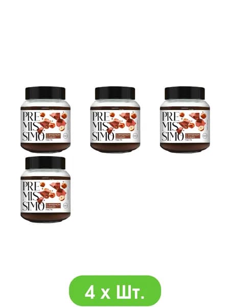 Паста Premissimo с фундуком и какао 330г * 4шт.