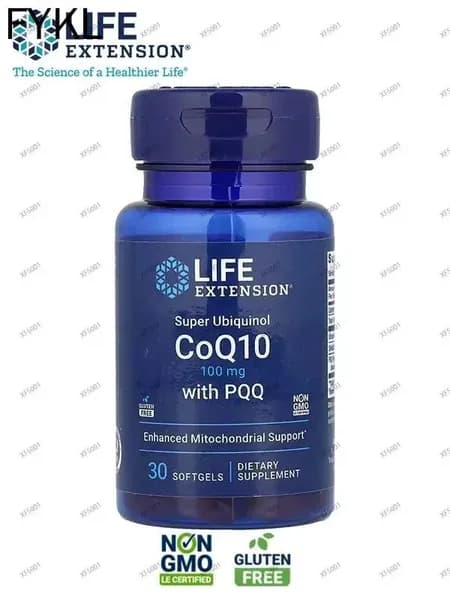 Super Ubiquinol CoQ10 with PQQ, содержит PQQ, пантенол, коэнзим Q10, 100 мг, 30 мягких капсул