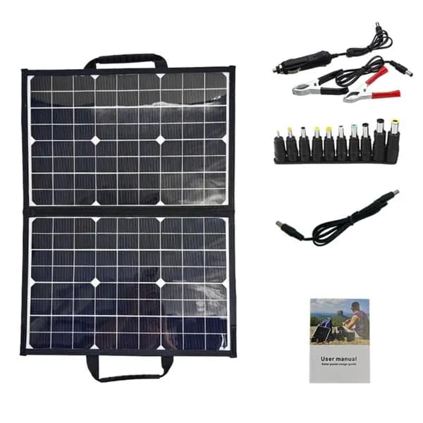 (1 комплект) солнечная монокристаллическая складная сумка 40w18v