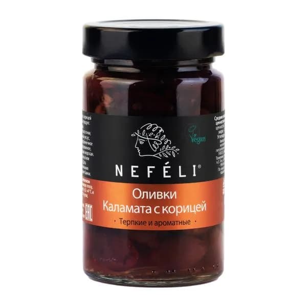 Оливки Каламата с корицей Nefeli 310г