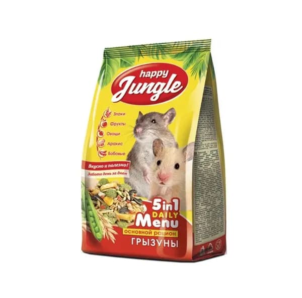 Happy Jungle Корм для грызунов J109, 350 г